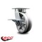 Service Caster 6 Inch Kingpinless V Groove Semi Steel Wheel Swivel Caster with Brake SCC SCC-KP30S620-VGR-SLB - alternate 5